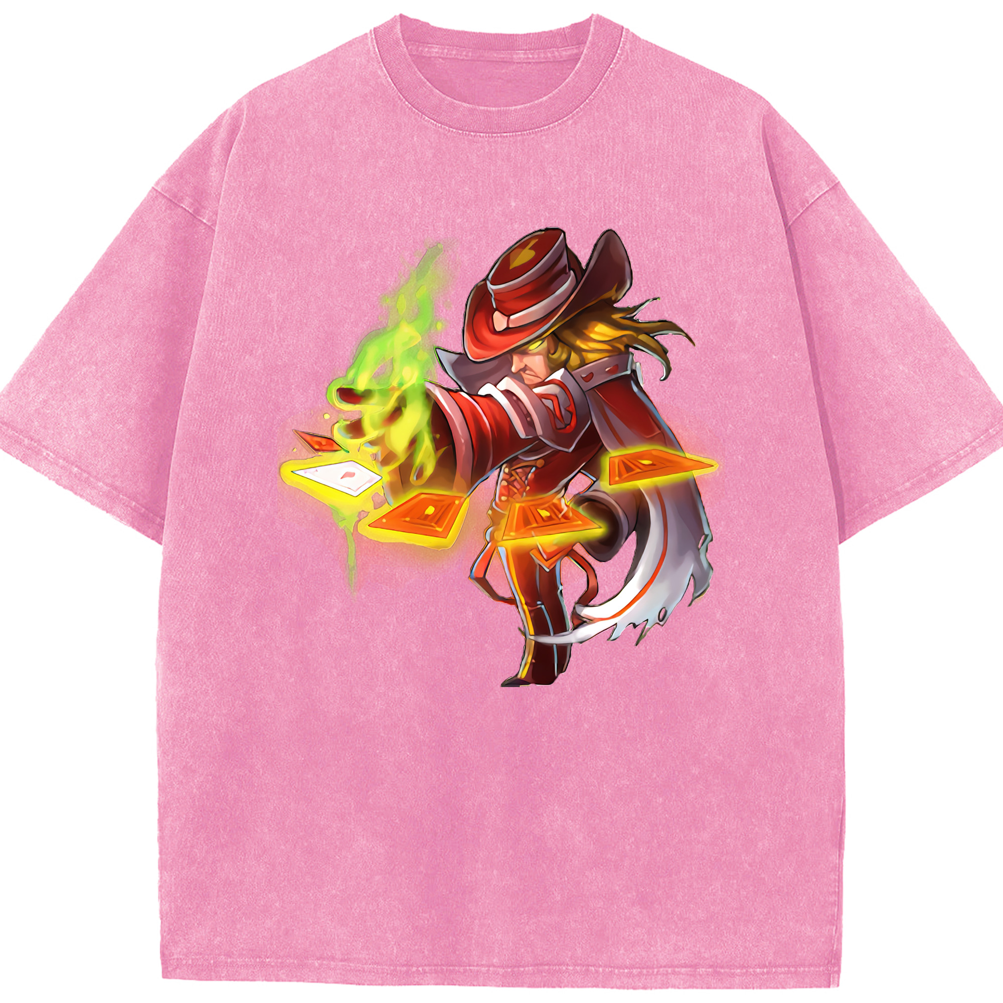 リーグ・オブ・レジェンド League of Legends LOL 綿100% ヴィンテージ風 半袖Tシャツ（フロントプリント）